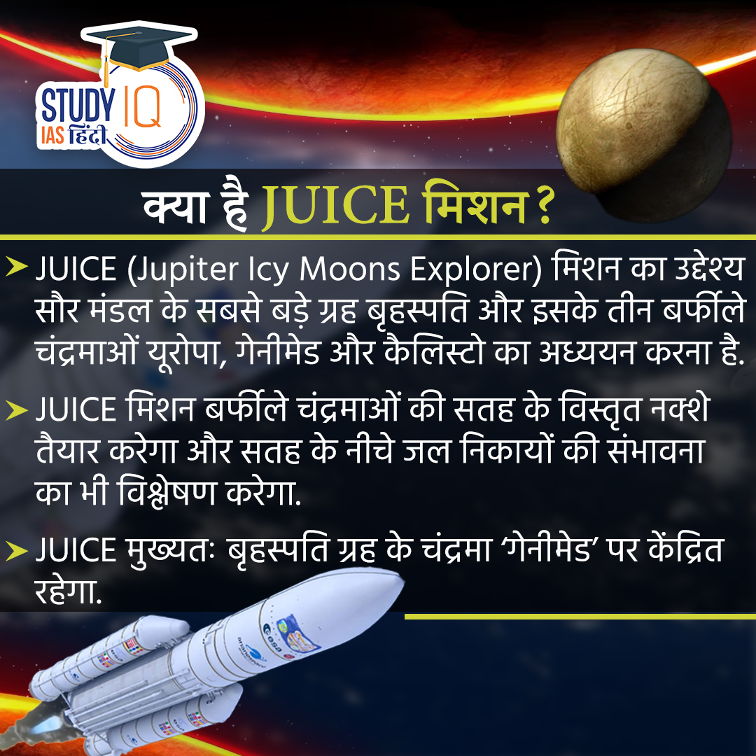 upsciq's tweet photo. JUICE Mission
#juicemission #europespaceagency #europe #europespaceport #jupiter #jupitericymoonsexplorer #solarsystem #moons #ganymede #jupiterorbit #upscc #cse #ips #Ias #upscpreparation #upsc2024 #upsc2023 #upscpre #upscprelims #upscmains #upscaspirants #dreamias #ias https://t.co/T63vyFcHfm