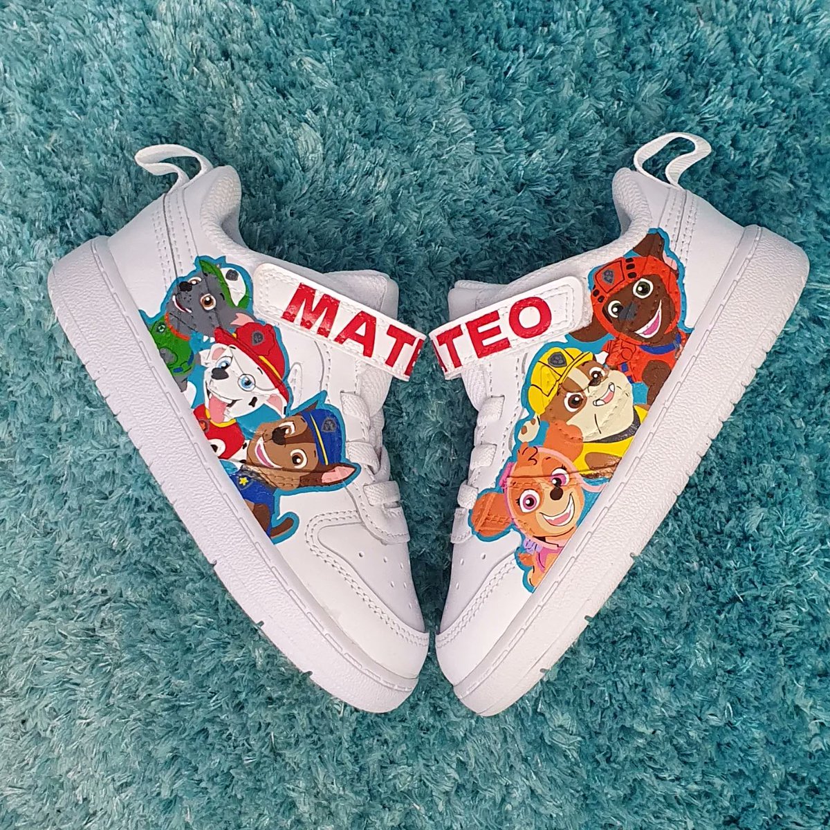 CustomisyB's tweet photo. #Nike - #Paw #Patrol 🐾
#customised #sneakers #customisedsneakers #customisedshoes #puppies #happy #aesthetic #handpainted #cartoon #nikeborough #firefighter #pawpatrol #dog #dogs #children #kids #puppy #sneakersaddict #art #switzerland #swiss #schweiz #suisse #svizzera https://t.co/mbGn30JGqw