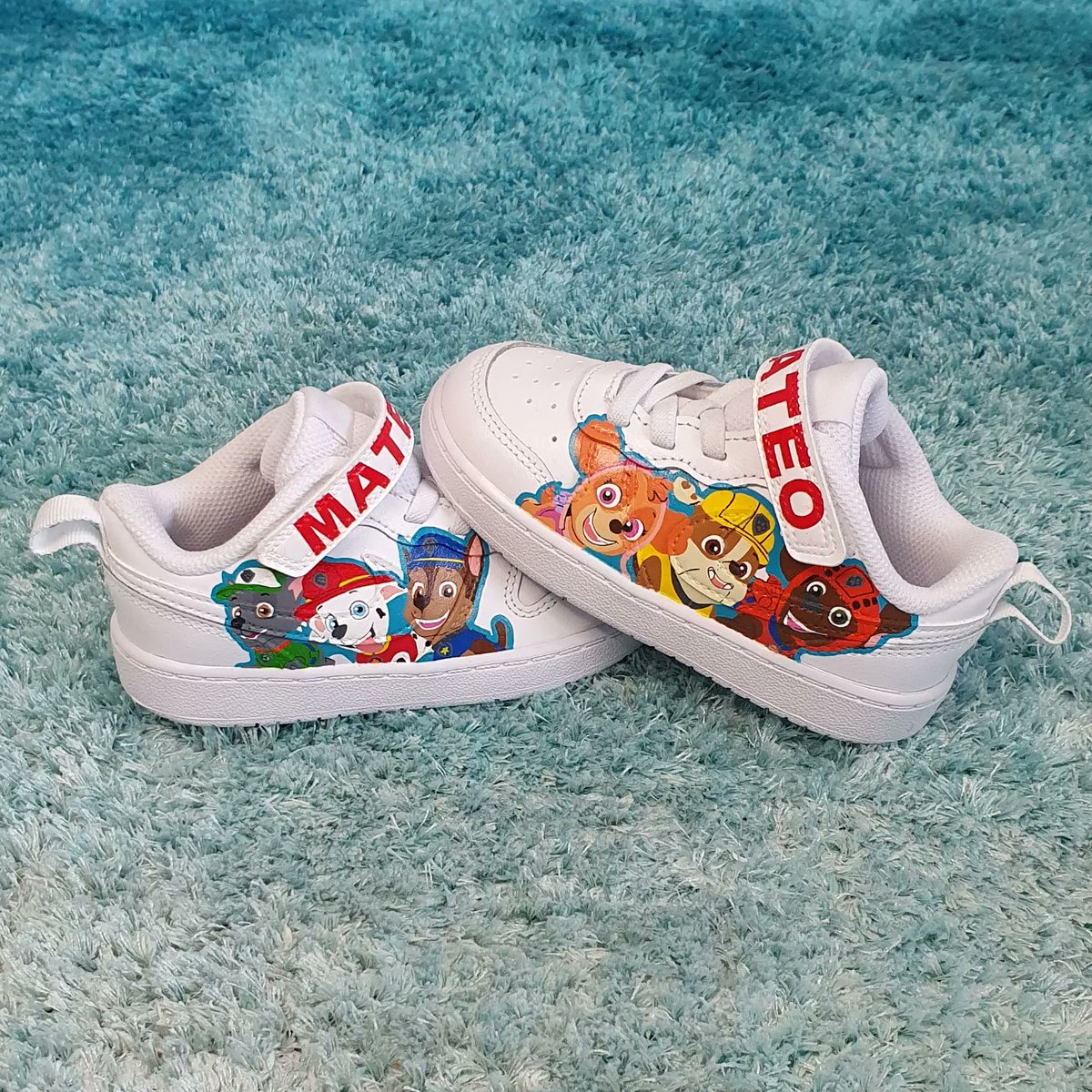 CustomisyB's tweet photo. #Nike - #Paw #Patrol 🐾
#customised #sneakers #customisedsneakers #customisedshoes #puppies #happy #aesthetic #handpainted #cartoon #nikeborough #firefighter #pawpatrol #dog #dogs #children #kids #puppy #sneakersaddict #art #switzerland #swiss #schweiz #suisse #svizzera https://t.co/mbGn30JGqw