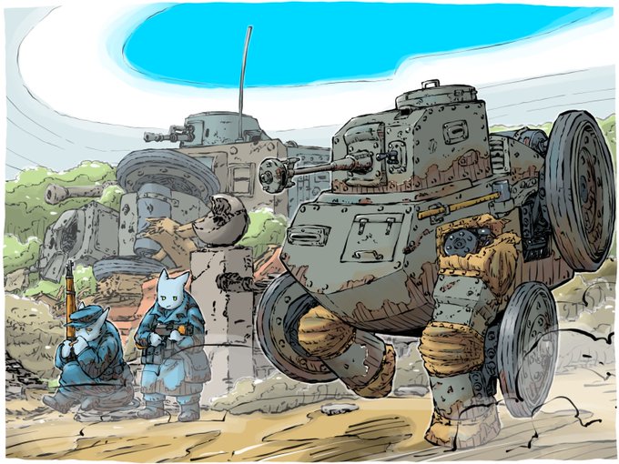 「robot tank」 illustration images(Latest)｜3pages