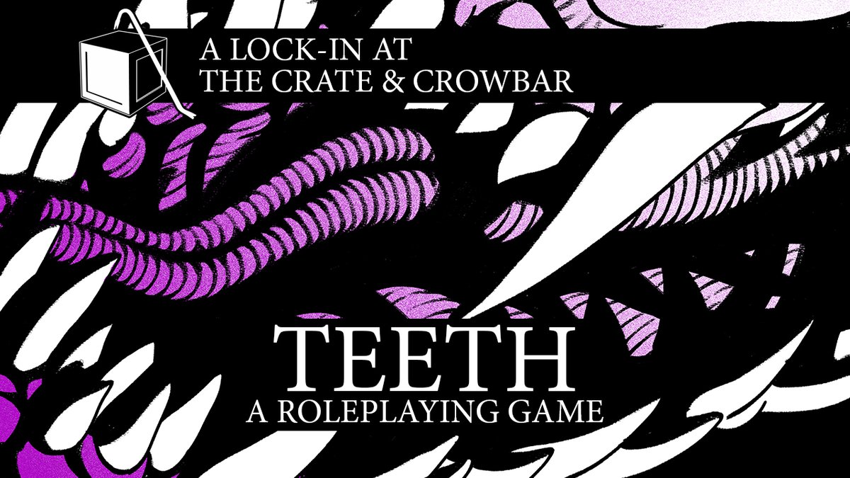 It's a (self-indulgent) lock-in! Marsh is joined by <a href="/jimrossignol/">Jim Rossignol</a> to discuss the grotesque tabletop roleplaying game they have made together. It’s called TEETH and it’s Kickstarting right now! crateandcrowbar.com/2023/04/19/tee…