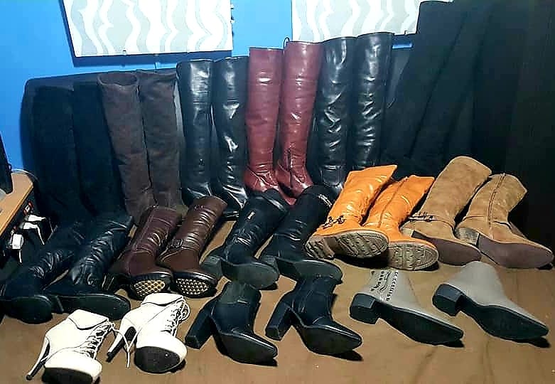 Someone asked to see my boots collection. I have 60 pairs and this is just some of it. #boots #boot #bootseason #iloveboots #bootlovers #bootlove #thesebootsaremadeforwalking #bootqueen #selfie #selfiequeen #fashionista