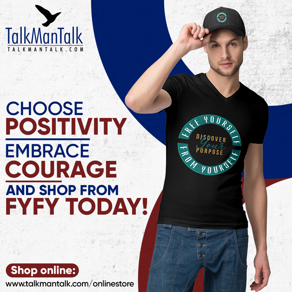 TALKMANTALK's tweet photo. Our visual aids, journals, and t-shirts are designed to help you muster COURAGE and help you free yourself from self-doubt and negativity.

Shop online. https://t.co/eHwLl9mXcl

#FYFY #Freedom #Motivation #faith https://t.co/xGrlrq8gkc