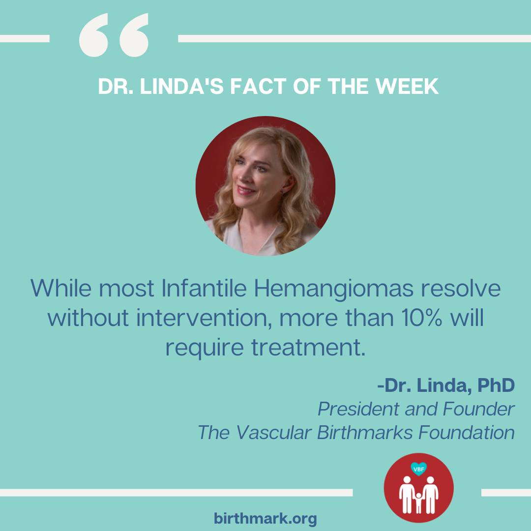 LevitinMd's tweet photo. #DYK this VBF Fact about infantile hemangiomas? #VBC #WednesdayWisdom #Hemangioma https://t.co/pZYw3DD6fL