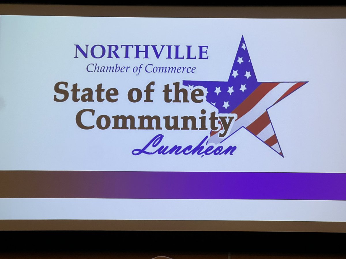 NorthvilleEDU's tweet photo. Northville celebrated the State of the Community today with presentations from the city, township, and Northville Public Schools. #NPSWorldofPossibilities @twpnorthville @NorthvilleCity @NorthvilleChamb #Northville #StateoftheCommunity https://t.co/z1GI12lBmE