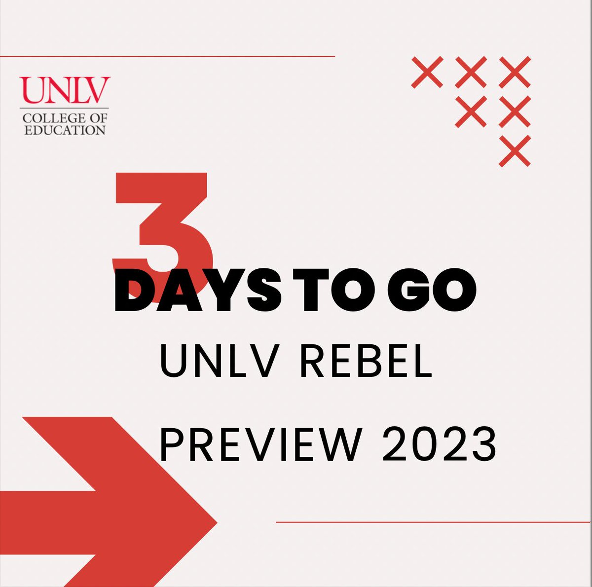 edprepunlv's tweet photo. It's almost Rebel Preview day! https://t.co/UxuREYm2LA