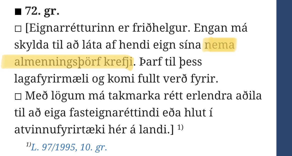 <a href="/naglalakk/">💎 Donna 💎 @naglalakk.bsky.social</a> Þarf ekki bara að fara beita þessu og gera eignarnám á fasteignum þeirra sem eiga fleiri en tvær eignir? Það er bókstaflegt neyðarástand á húsnæðismarkaði.