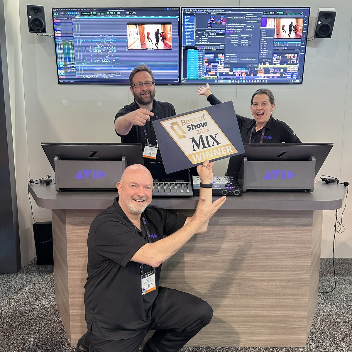.<a href="/MediaComposer/">Avid Media Composer</a> x <a href="/AvidProTools/">Avid Pro Tools</a> — BEST OF SHOW at <a href="/NABShow/">NAB Show</a>! #TeamAvid's aligning these legendary creative tools to make collaboration among video editors and audio creators easier than ever. Thank you <a href="/Mix_Magazine/">Mix Magazine</a>!

#nabshow #nab2023 #mixmagazine #protools #mediacomposer #avid