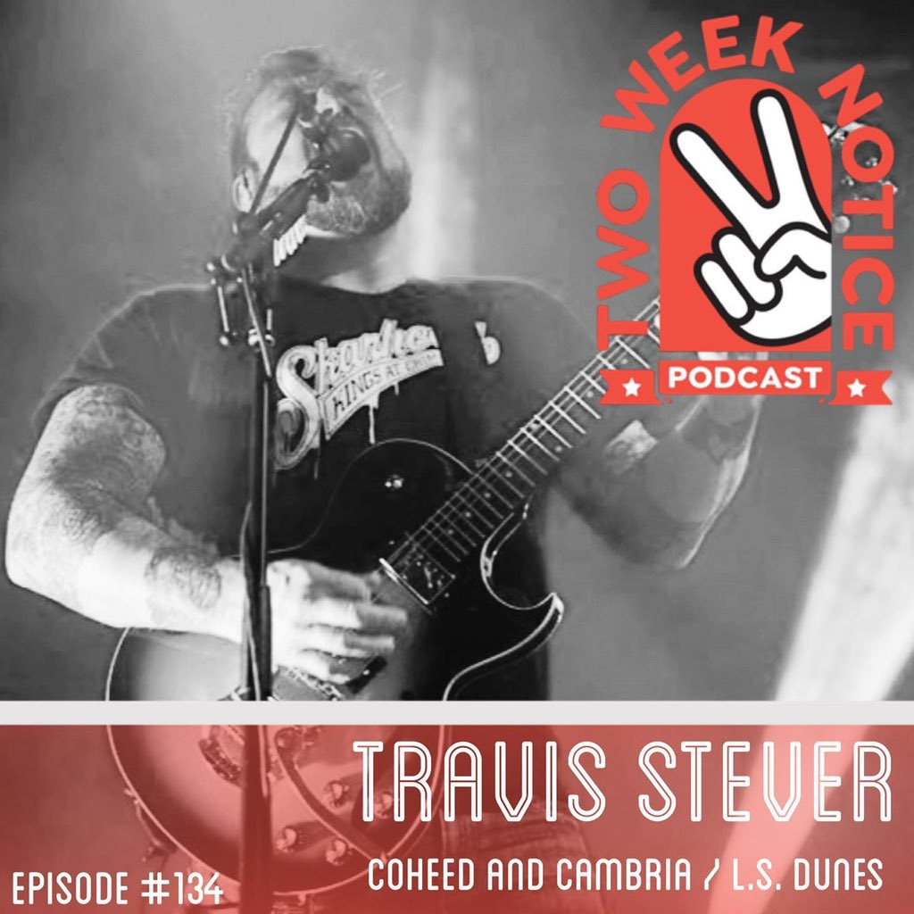ICYMI - Catch <a href="/Coheed/">Coheed and Cambria</a>'s @TravStever chatting to Dana Bollen on <a href="/2weeknoticepod/">Two Week Notice Podcast</a>⚡️

They discuss early tour memories, touring logistics, self deprecation, the term super group, the formation of L.S. Dunes, the Coheed cruise, and more.

open.spotify.com/episode/1JtMjJ… 

📷 by @DirtyErn12
