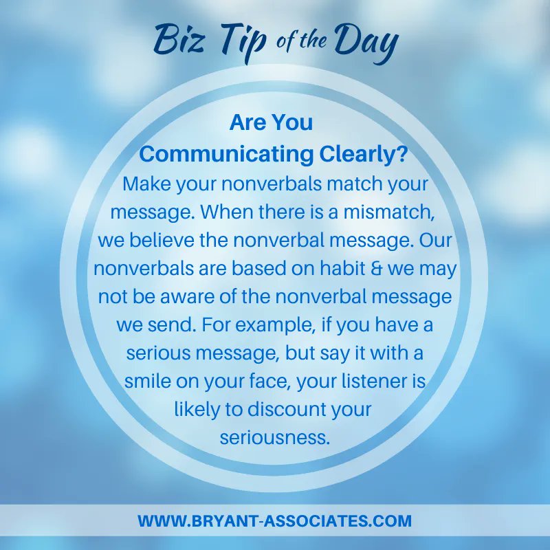 #biz #biztip #wisdom #wisdomwednesday #tax #taxes #taxpreparer #CPA #smallbusiness #smallbiz #accounting #payroll #consulting #businessconsulting #wcw #clearcommunication #communicating #nonverbalcues #habit