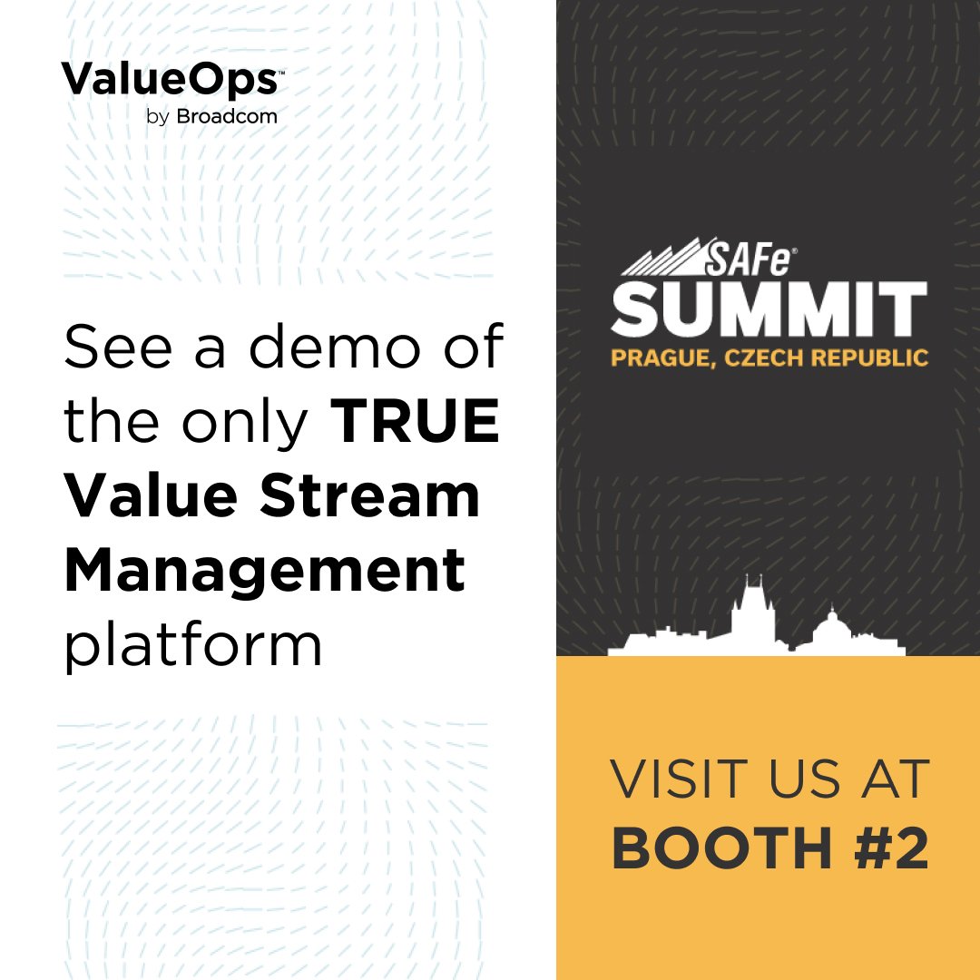 Jean-Louis Vignaud (@jlouisvignaud) on Twitter photo The <a href="/Broadcom/">Broadcom</a> #ValueOpsVSM team is excited to attend the 2023 #SAFeSummit in Prague on 5/15-17! Join us & get ready for two days of insightful keynotes, technical talks, and networking opportunities.
Learn how enterprises use SAFe to thrive! <a href="/BroadcomVSM/">Broadcom Software ValueOps Value Stream Management</a> bit.ly/41pcp4e The <a href="/Broadcom/">Broadcom</a> #ValueOpsVSM team is excited to attend the 2023 #SAFeSummit in Prague on 5/15-17! Join us & get ready for two days of insightful keynotes, technical talks, and networking opportunities.
Learn how enterprises use SAFe to thrive! <a href="/BroadcomVSM/">Broadcom Software ValueOps Value Stream Management</a> bit.ly/41pcp4e