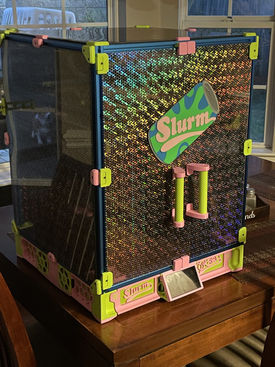 TheDustinSpeed1's tweet photo. Can't wait to see old friends and make new ones.  Come out to to @rmrrf  thanks @LDOMOTORSJASON for making such a good Kit and  @Fabreeko_Hector  and the the guys for all the stuff to make the PrinterMcslurmface happen. Printed with @Polymaker_3D ABS come see @Voron_Design Soon. https://t.co/Kv5BDSApCb