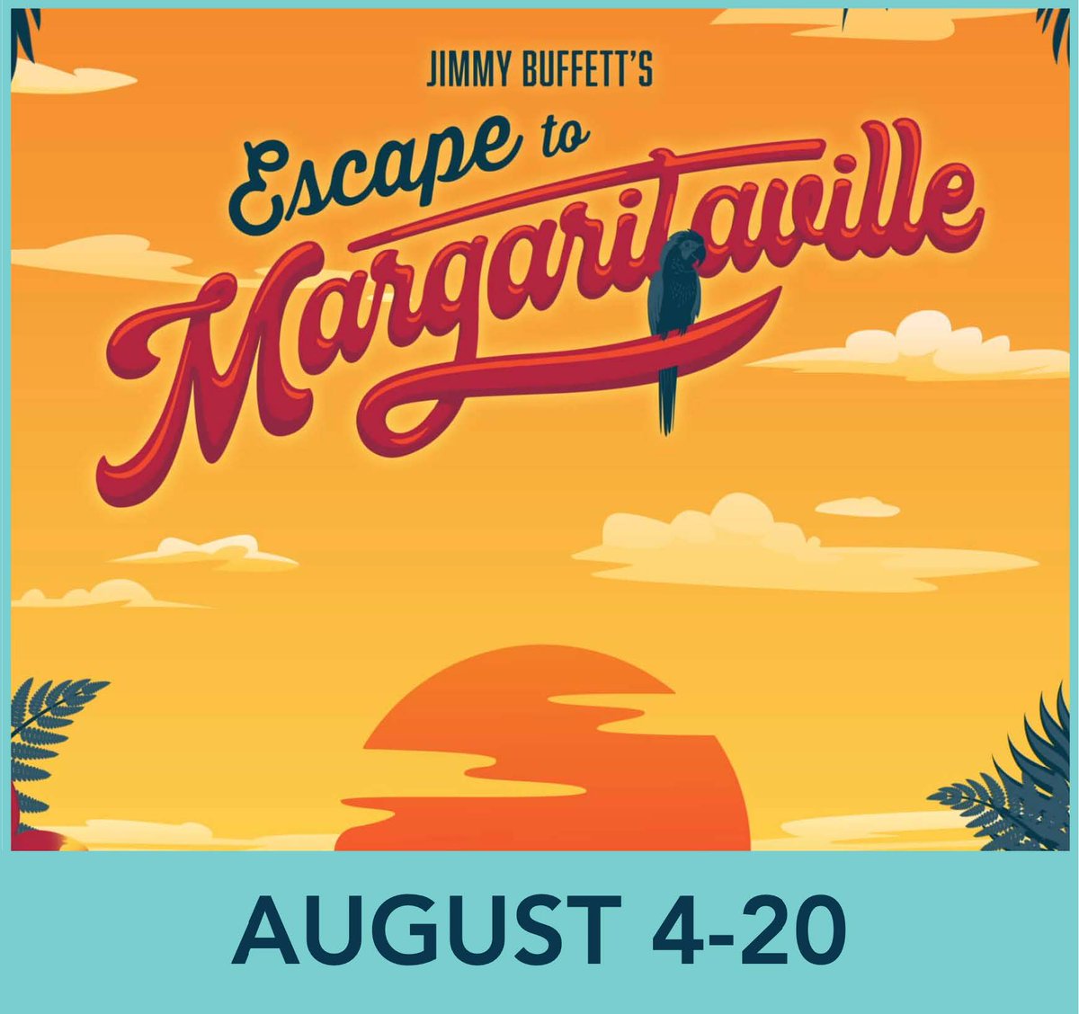 SVsummertheatre's tweet photo. Jimmy Buffett's ESCAPE TO MARGARITAVILLE!

David Brewster Piano/Conductor
Andy Plamondon Trumpet
Craig Catlett Reed
Art Corcoran Guitar 1
Tim Zilar Guitar 2
Taylor Belote Percussion 1
Sam Wollenhaupt Percussion 2
Rob Peterson Bass
Mark Tietjen Drums
 https://t.co/irPYEerDBE https://t.co/HrfMcDgeku