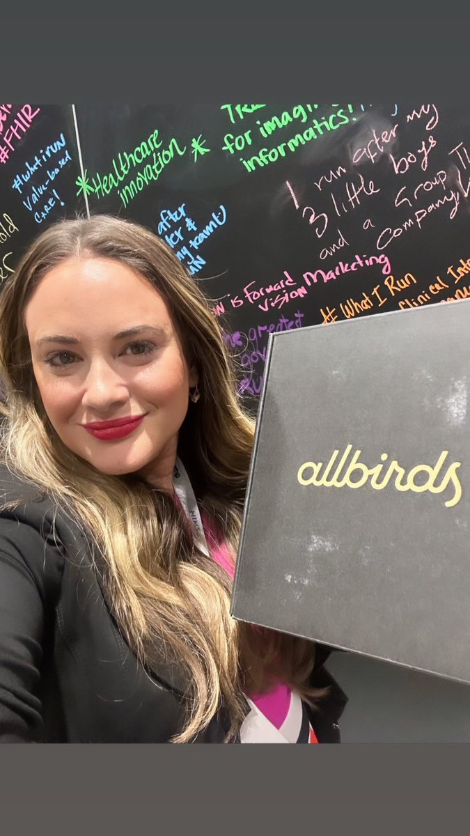 HITeaWithGrace's tweet photo. Special thank you to @edifecs for the @hitlikeagirlpod giveaway! I can’t wait to wear my new @Allbirds 🌟 #HIMSS23 https://t.co/G5vFuWMHf2