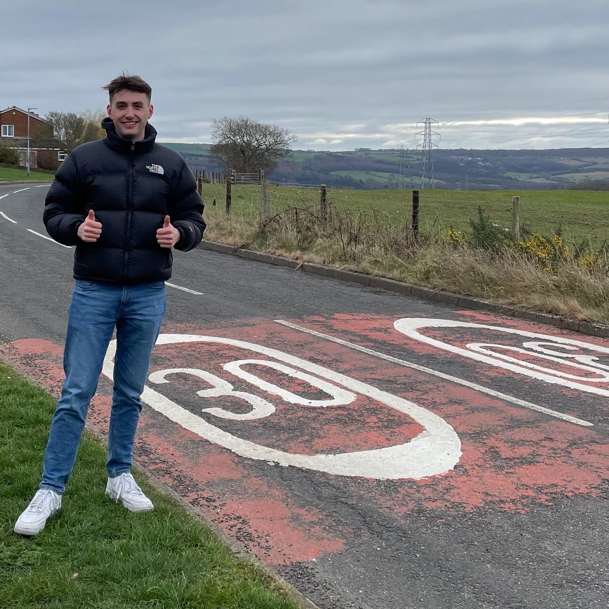 LewisOrmston's tweet photo. After many residents raised concerns about speeding in Winlaton, I'm really pleased to have delivered new road markings to make speed restrictions even more visible and help keep our community safe.

https://t.co/jZQCOXeuY6 https://t.co/vbcdu8zb4u