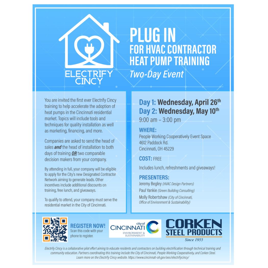 hvacdp's tweet photo. Attention Greater Cincinnati  HVAC Contractors! 
Corken registration link: https://t.co/hJSlbD134f

Alternate registration option: Email molly.robertshaw@cincinnati-oh.gov with company name and address and names of individual attendees, including their email address and phone. https://t.co/J3RZJJ9And