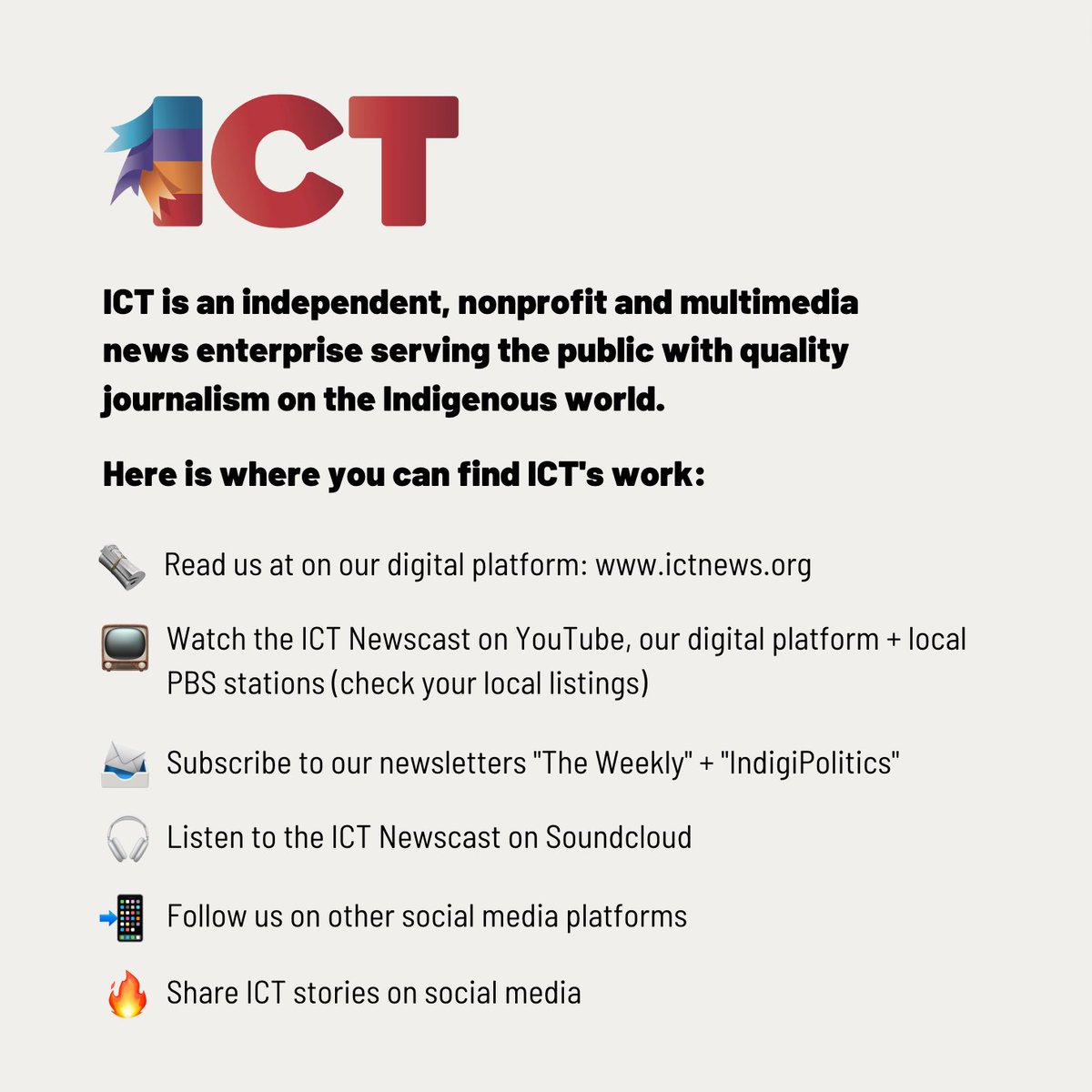 IndianCountry's tweet photo. ICT will no longer post fresh content on Twitter. The management of Twitter’s attack on other news organizations, journalists, and journalism has led us to mistrust its decision-making. https://t.co/SRIxxJtQNa