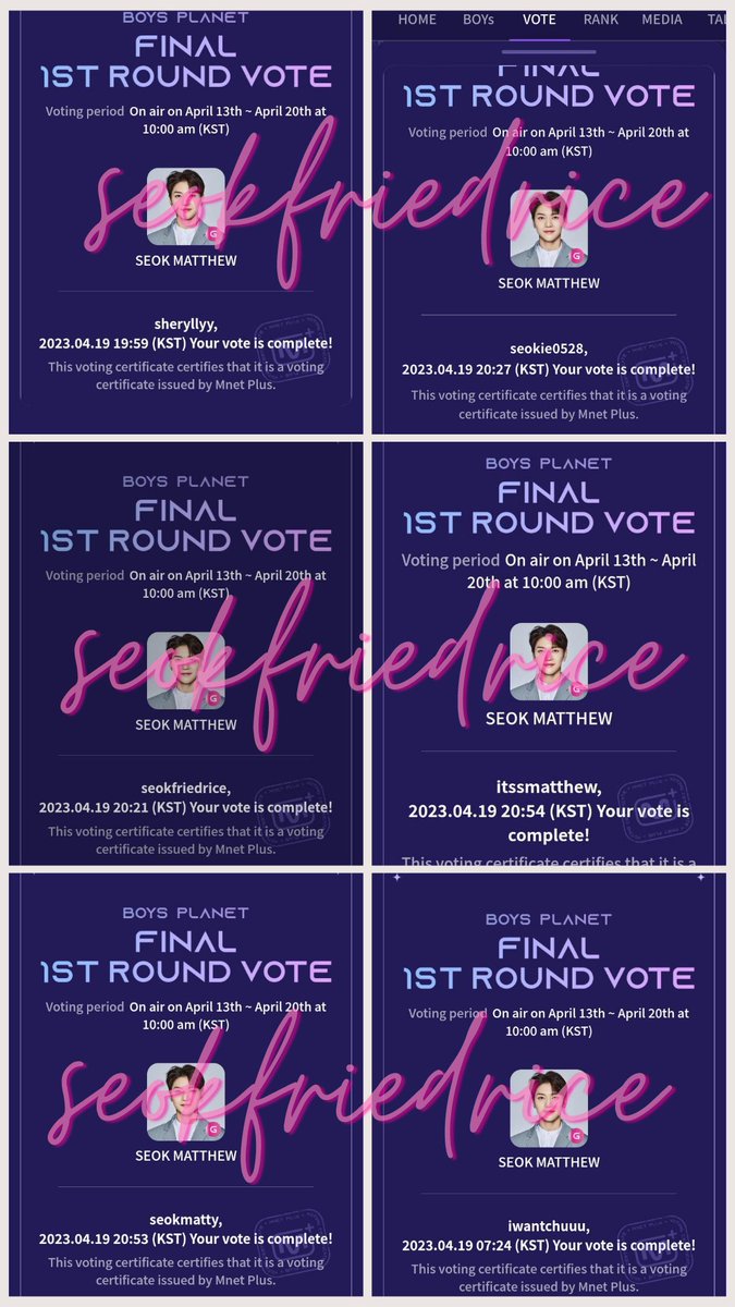 abtseokttew's tweet image. vote for today 04.19 
I forgot to screenshot others🤕
#OnlyForMatthew