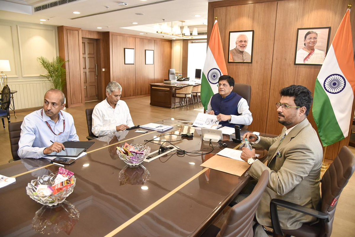 jaxayshah's tweet photo. Attended an insightful ONDC review meeting today, guided by Shri @PiyushGoyal. Grateful for his inputs, empowering the Advisory Council to drive progress at a breakneck pace. ONDC is creating history & transforming E-commerce. Together, we're shaping the future of Digital India!

#DigitalIndia