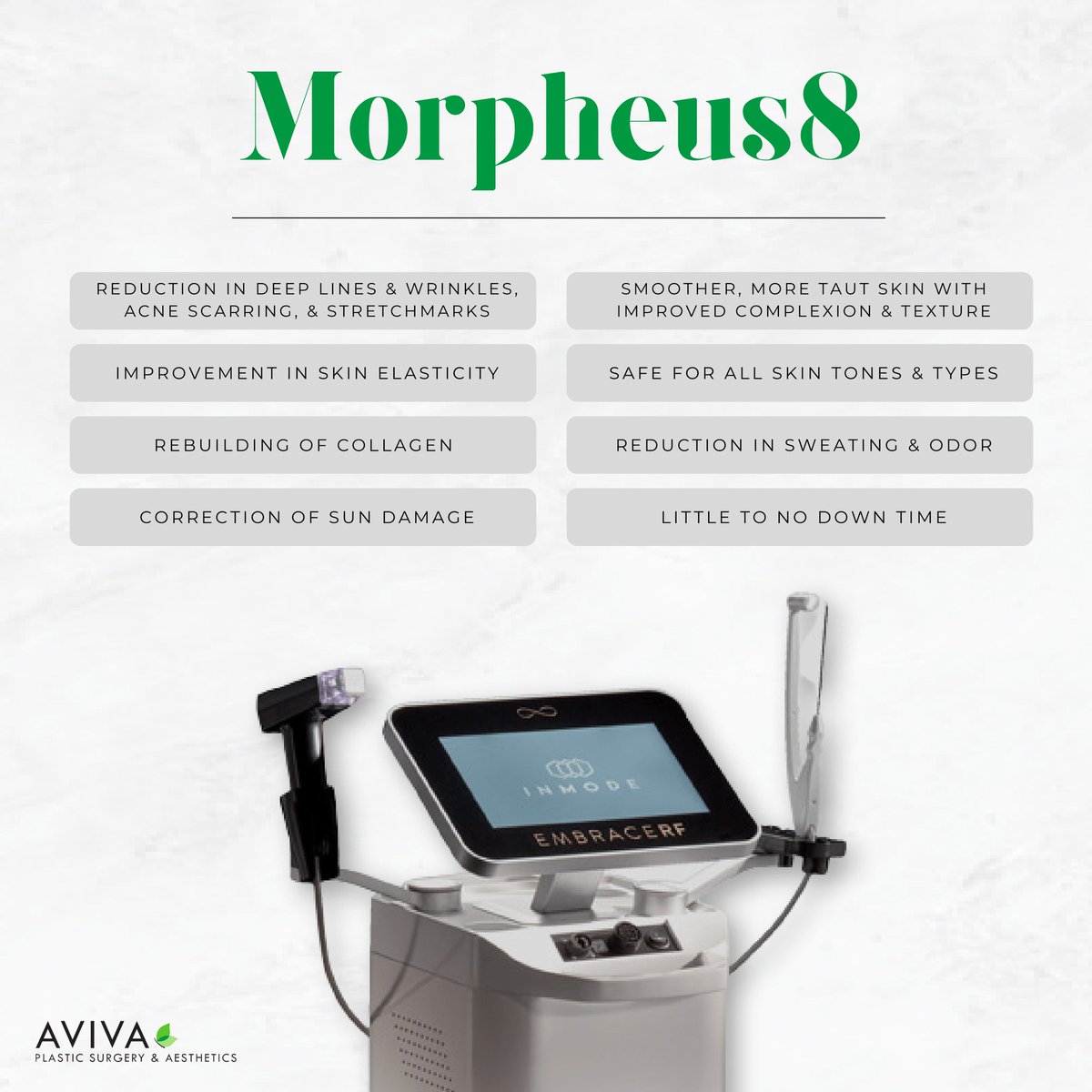 Did we just find the solution to all of your problems? Maybe...📷
#Morpheus is beneficial for all skin tones &amp; types. This treatment is a great way to achieve the tighter &amp; smoother #skin you've always wanted.

Want to learn more or book a session? DM us! 📷