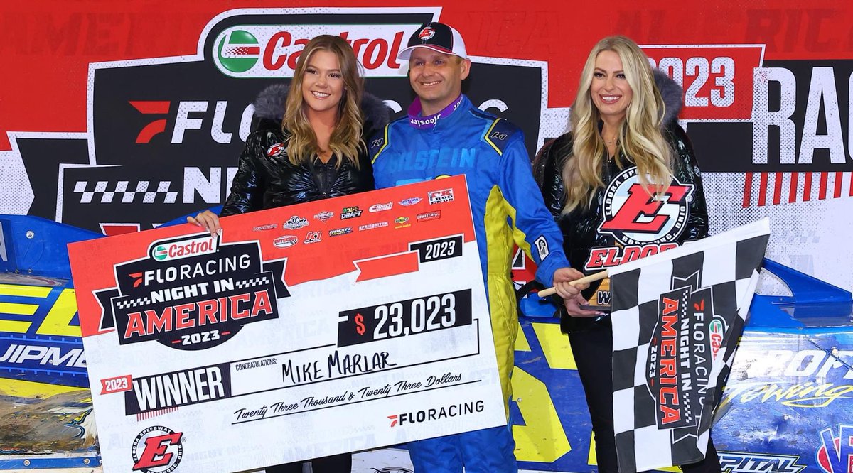 RacingProMedia's tweet photo. The Longhorn Chassis driver from Winfield, Tennessee earned $23,023 for the win at Eldora
#MikeMarlar #TimMcCreadie #TannerEnglish #EldoraSpeedway #Dirt #LateModel #Racing #Winner #Ohio #Castrol #FloRacing #NightInAmerica #LonghornChassis #HudsonOneal
https://t.co/KE2FMZy6Kq https://t.co/d1LQFFDQtR