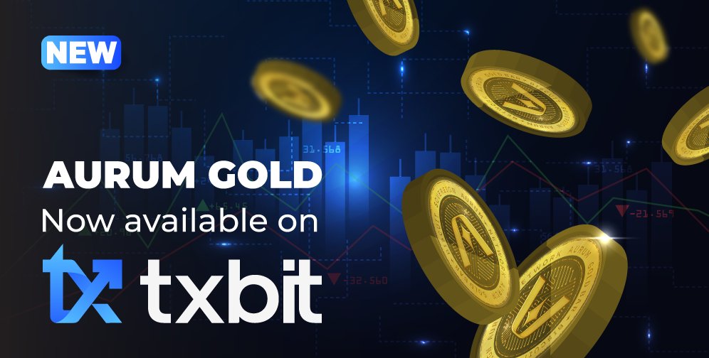 📢 #Txbit Listing Announcement 📢

#Txbit has listed $ACG! Trade #AurumGold in the #USDT and #BTC  market and join the action! 🚀

👉 txbit.io/Trade/ACG/USDT
👉 txbit.io/Trade/ACG/BTC

#CryptoNews #cryptonewstoday #AltcoinSeason #CryptoTwitter #cryptotrading <a href="/aurumcryptogold/">Aurum Crypto Gold</a>