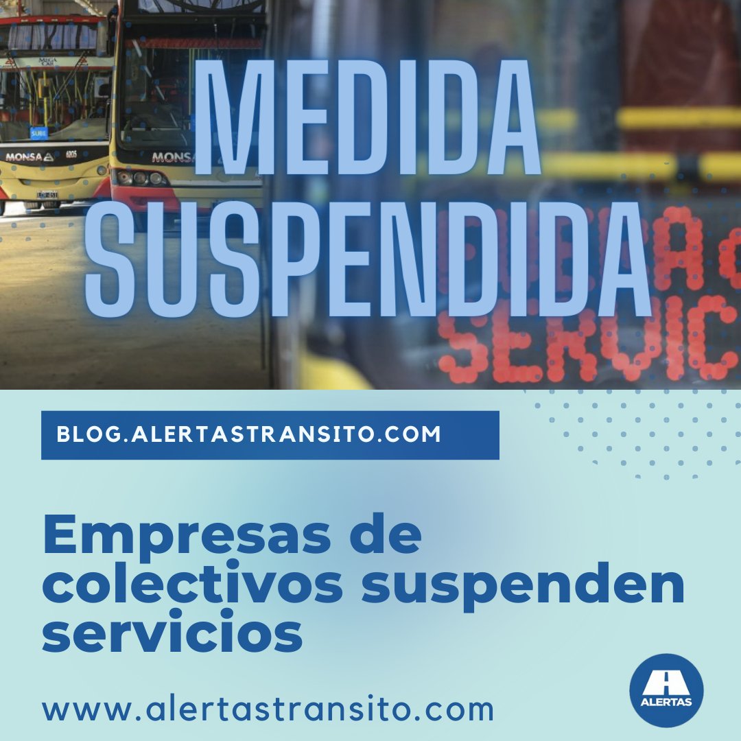 AlertasTransito's tweet photo. 🚨 ATENCIÓN 🚨
🟢MEDIDA SUSPENDIDA 👉 Empresas de colectivos suspenden servicios
❗Últimas novedades acá 👉
https://t.co/xDHUNjdSJm
.
#AlertasTransito #Transito #Colectivos #ConNormalidad https://t.co/MZg8cmMI4n