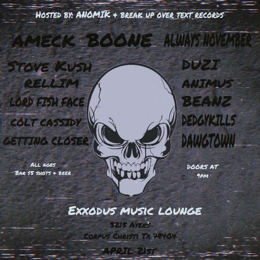 Show this Friday!!!!
BYOB