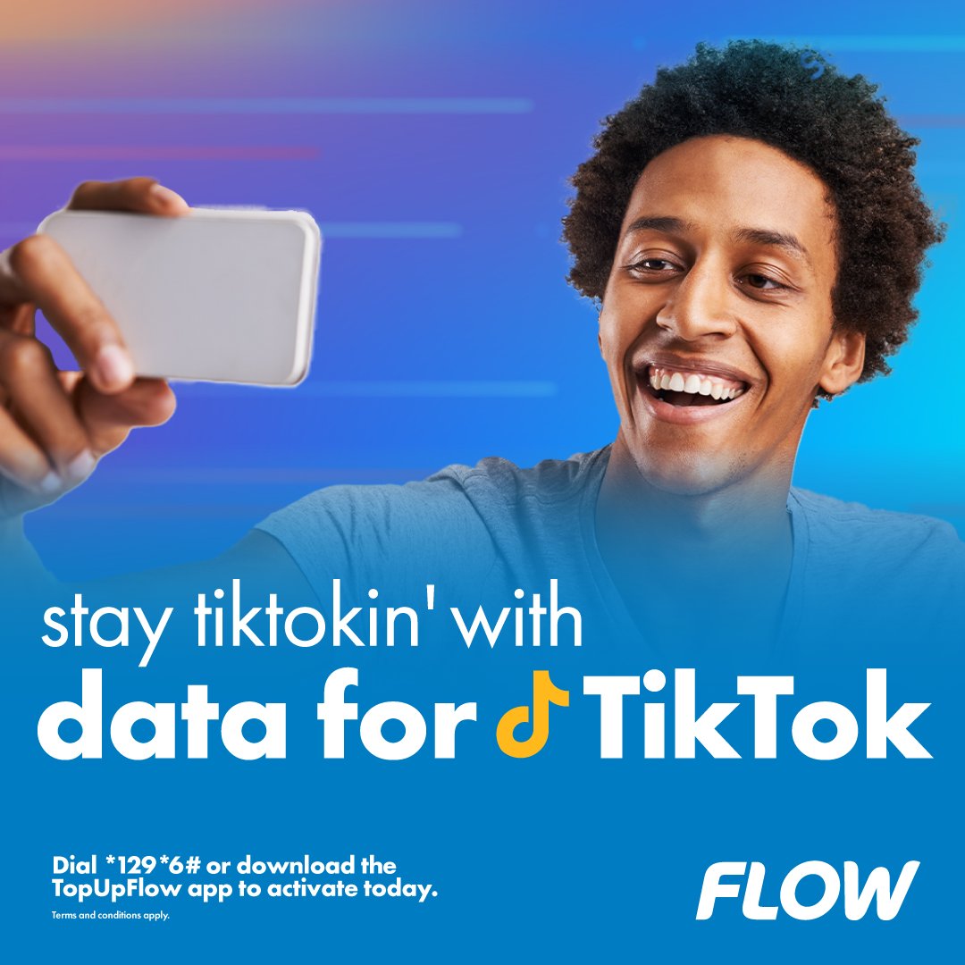 FLOWJamaica's tweet image. Switch to the plan fulla fun and endless energy!
Stay entertained with Data for TikTok. Switch to Flow and get more for less. Dial *129*6# to activate today.  #FlowMoreForLess