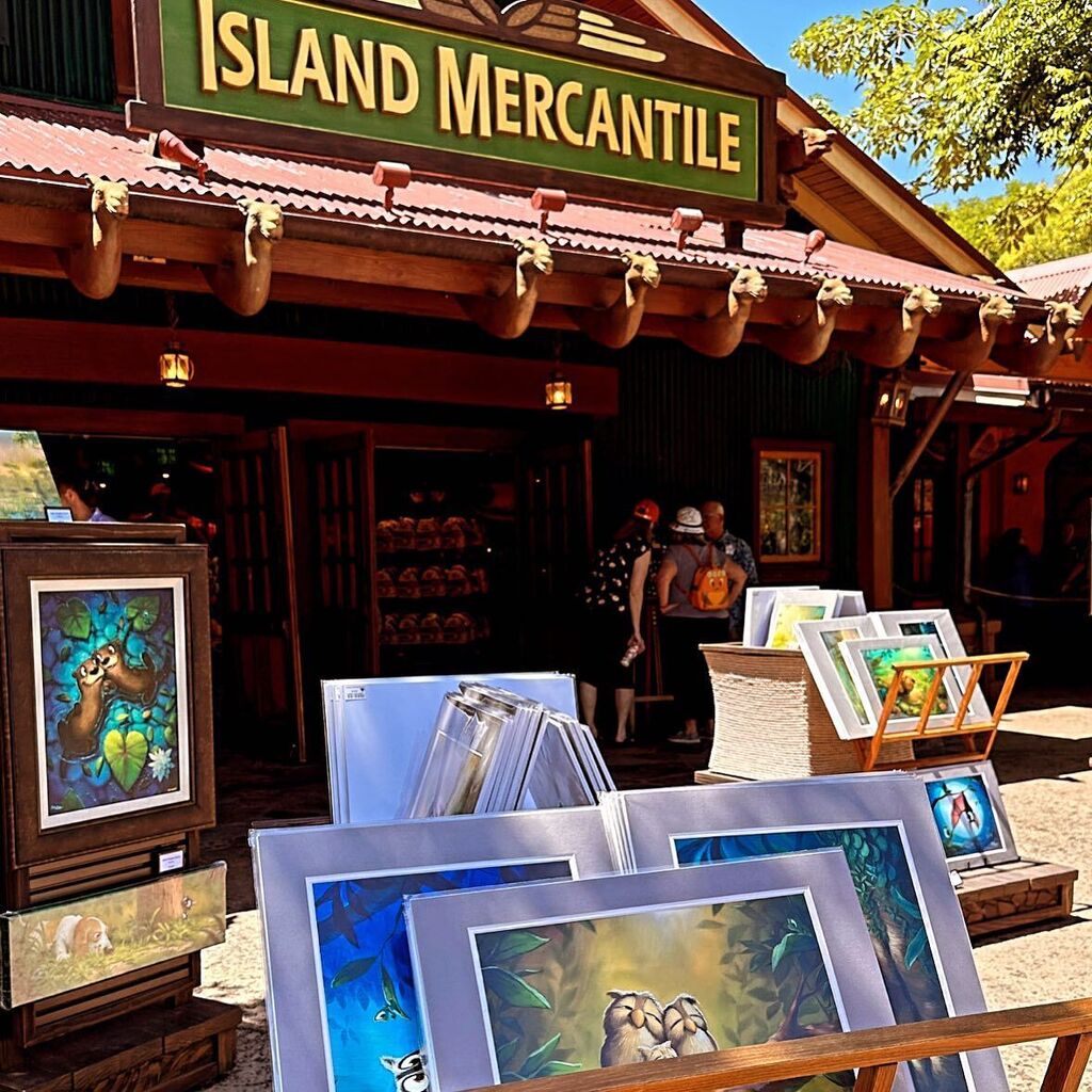 RobKazArt's tweet photo. I’m back at Disney’s Animal Kingdom today through April 30 with works from my Friends Along The Way collection featuring Beau the frog. Matted prints, mini gallery wrapped canvas, framed limited edition giclees and ORIGINALS. Stop by to see the works at … https://t.co/TYJzUPJrmP https://t.co/qX1vPA70kR