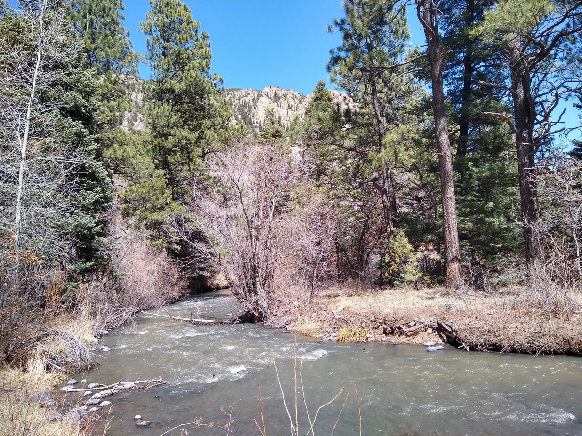 Took a few days off #writing to do a little fly fishing in New Mexico. Beautiful place. Now it's back to killing people and catching bad guys.