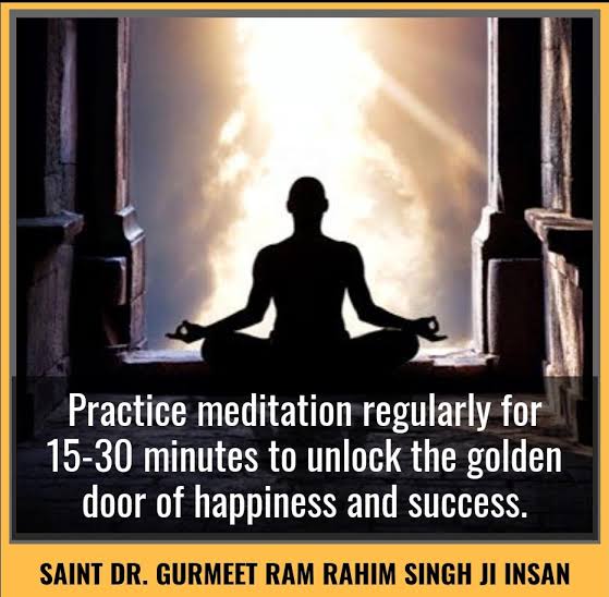 NehATya52150's tweet photo. Millions of #DeraSachaSauda devotees practice #Meditation taught by saint gurumeet ram rahim ji and experiencing it's benefits in attaining success and happiness.
#UnlockHappiness
#PowerOfMeditation
#HappinessMantra
#SolutionOfAllProblem
#SecertOfHappiness https://t.co/ju8rX3lZtq