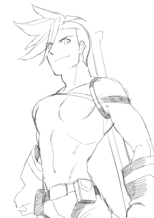 観てすぐの時に描いたプロメア再掲 