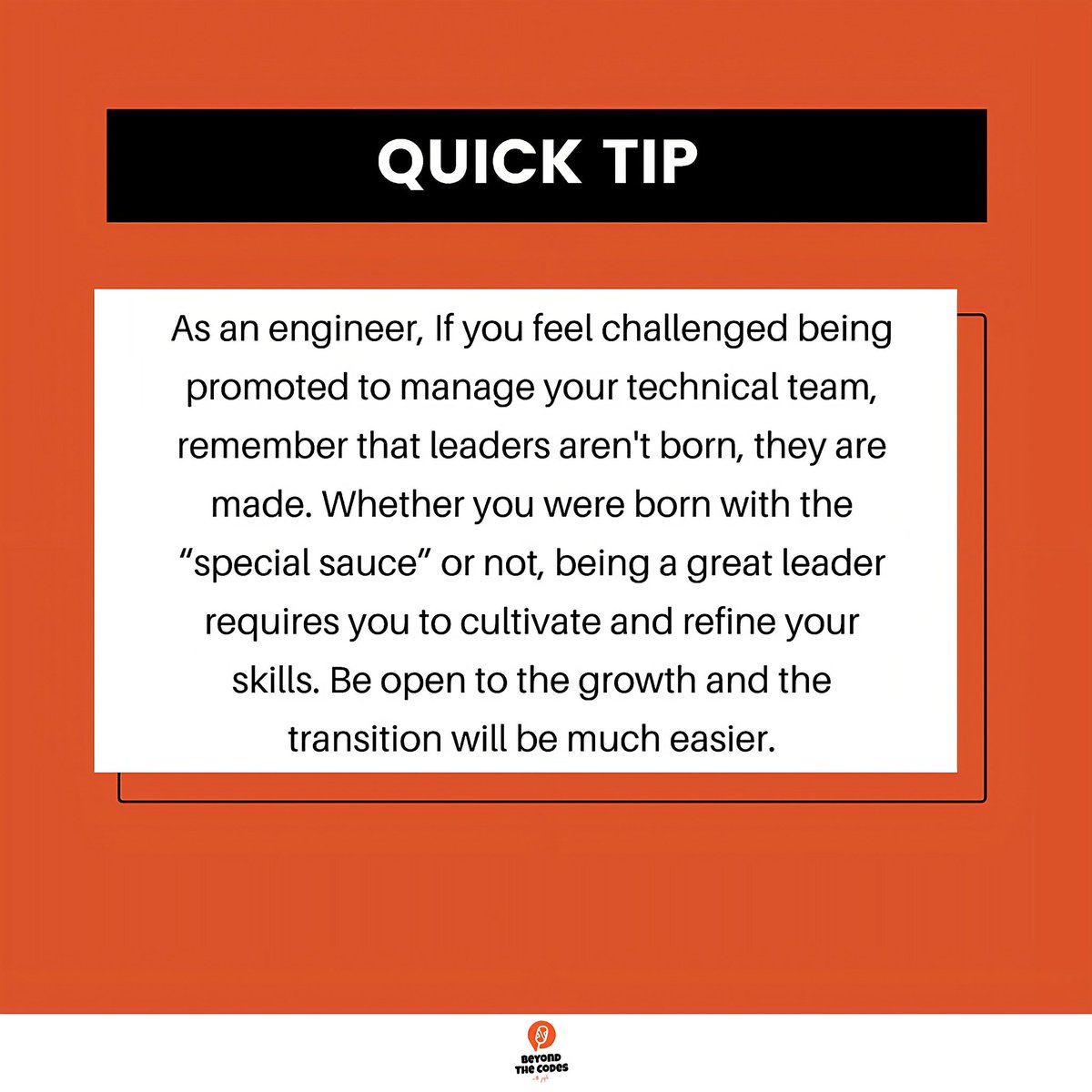 beyondthecodes's tweet photo. The transition from a tech expert to a thought leader may seem challenging but with an open mind to learn, unlearn and relearn, it tends to become easier. Gain more insight on Effective Leadership by listening to one of the episodes on #BTCpod via https://t.co/uV3bWNL32X https://t.co/ZCqnH0CoY5