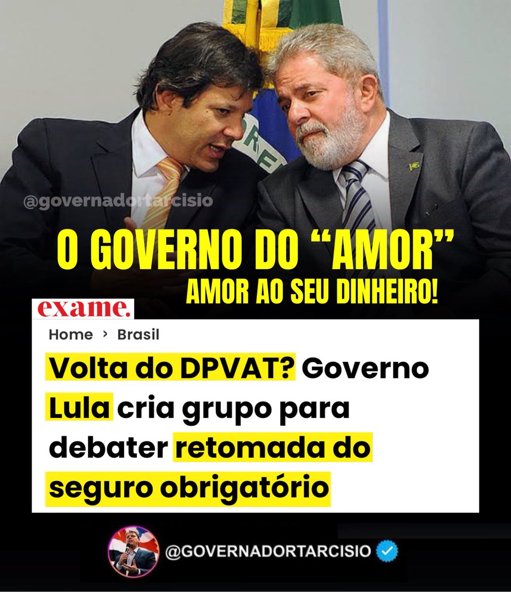 GovTarcisioF's tweet photo. O brasileiro não tem um dia de paz. Desgoverno Lula mais uma vez pesa o fardo sobre o povo. 🙄 https://t.co/x4NX4F8QuN