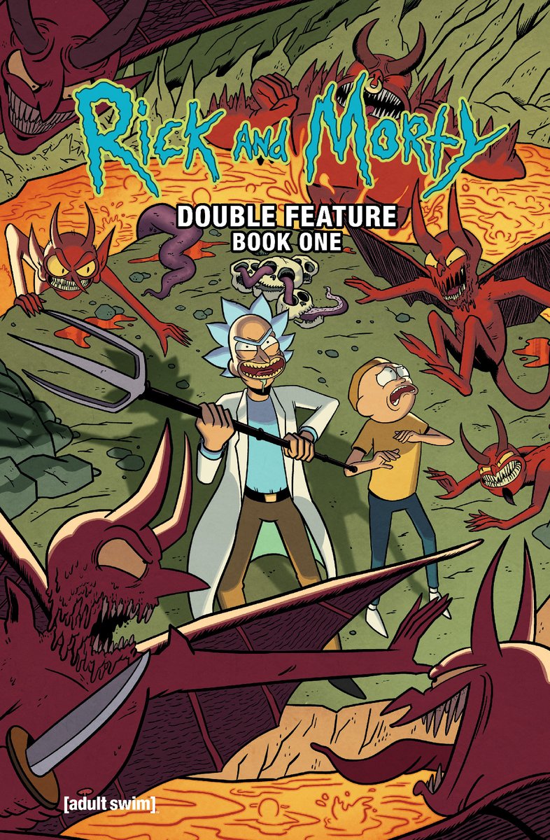 OniPress's tweet photo. Final title on sale today for #NCBD is...

➡️Rick &amp; Morty Deluxe Double Feature by Ryan Ferrier, @SamMaggs,  @consoroza, @Worstwizard, @EmmettHelenArt, @MarcEllerby, Leonardo Ito &amp; Crank: https://t.co/raBQNgttmk

➡️ Hit up your local comic shop: https://t.co/vci7WQ4qDY https://t.co/N7vkC5YNUK