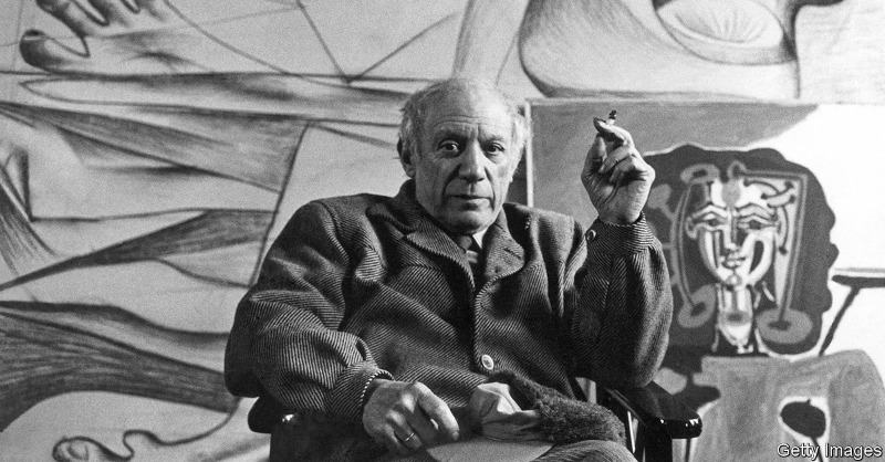 TheEconomist's tweet photo. Picasso—who died 50 years ago—was among the 20th century’s greatest artists. He was also an abuser, with a nauseating fondness for much younger women