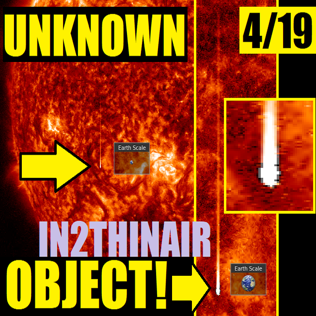 In2ThinAir's tweet image. We #Caught another #UnknownObject Passing the sun. This might be number 100 over the past few years. Zero explanation. #Sun #UFO #ufotwitter #UAP #Disclosure #alien #asteroid #meteor #WTF