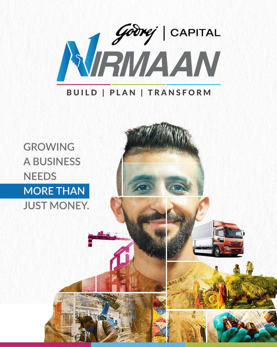 godrej_capital's tweet photo. Godrej Capital Nirmaan enables businesses with the right tools to grow business to their true potential. Visit https://t.co/5PIu1MhNpZ to know more.

@Nirmaan_GC

#GodrejCapitalNirmaan #GrowWithNirmaan #MSMESolutions #BusinessGrowth https://t.co/4SXe2BXdJG