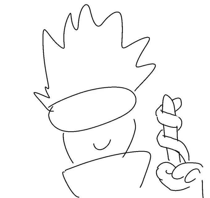 ミリしらで描いた五条悟 
