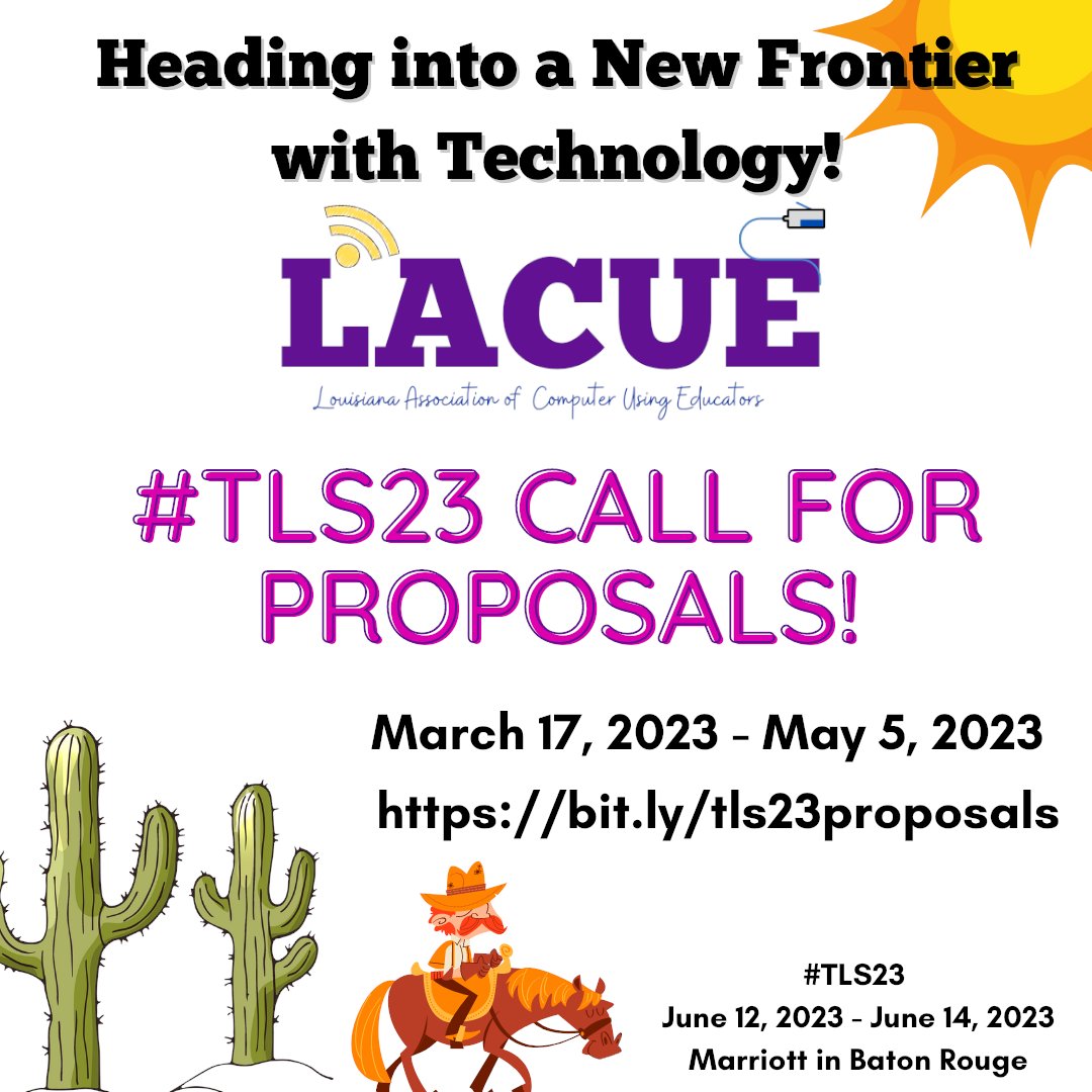 lacueorg's tweet photo. Call for Proposals is Open!  #TLS23
https://t.co/izC1HVX9EP https://t.co/9E67etuRI9