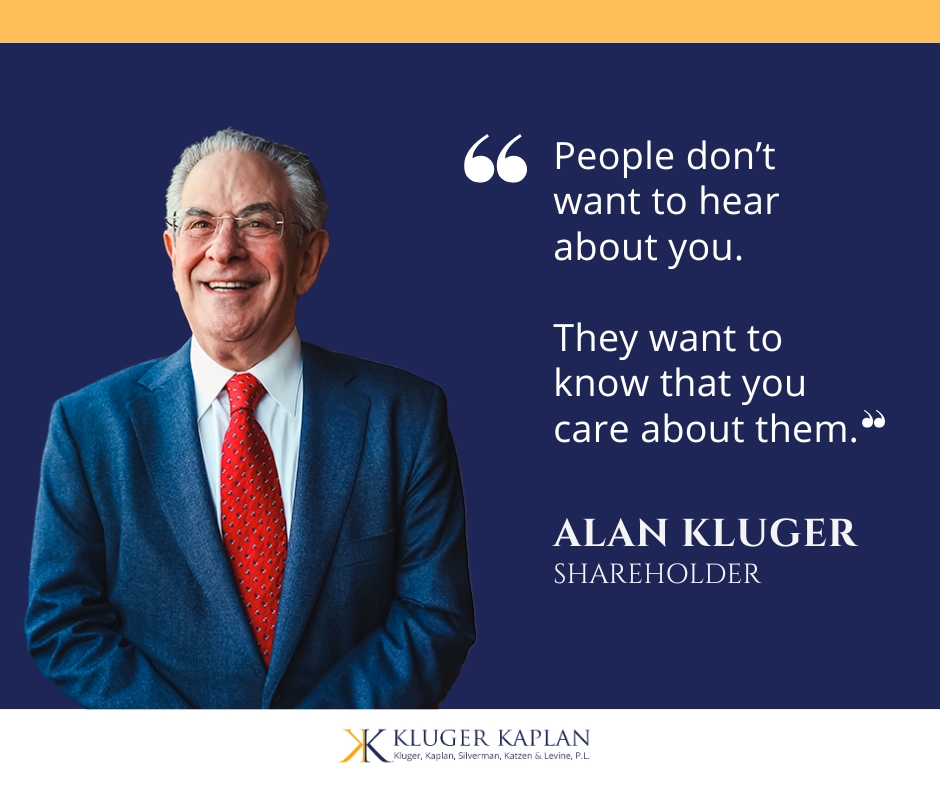 ToddLevine10's tweet photo. RT KlugerKaplan: As a #trial attorney, #KlugerKaplan’s Alan Kluger discovered the power of connection. The lesson? Understanding his clients &amp; witnesses on a personal level is essential for providing effective litigation counsel. Read more ➡️  … https://t.co/SADxoV3RjE
