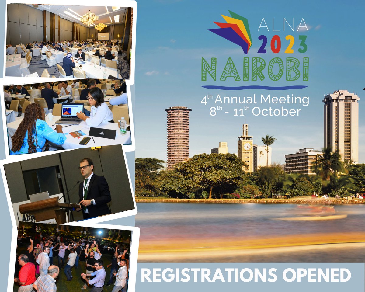 🔥SAVE THE DATE!🔥
4th Annual Meeting (8th-11th October 2023) 

🎊REGISTRATIONS ARE OPEN!!! 
Don't miss the opportunity to participate in the #4thAnnualMeeting of @alna_network and to meet our reliable members IN PERSON!

🦁SEE YOU IN #NAIROBI, #KENYA!!!😉