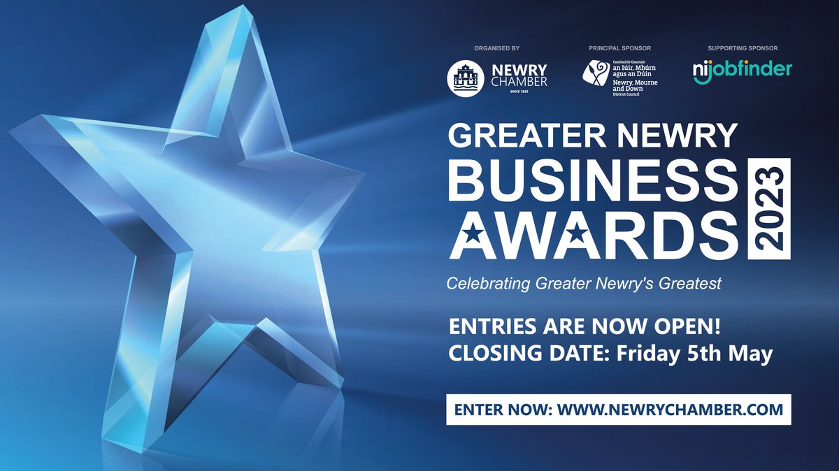 Newry_BID's tweet photo. Newry BID is delighted to be sponsoring the Best Customer Service (Independent Retailer) award in this year's Greater Newry Business Awards 🏆

Enter now at https://t.co/xokXrb6AQS, entries close Friday 5th May at midnight!

#GNBA #BelongInvestDeliver https://t.co/1pe75BYrAl