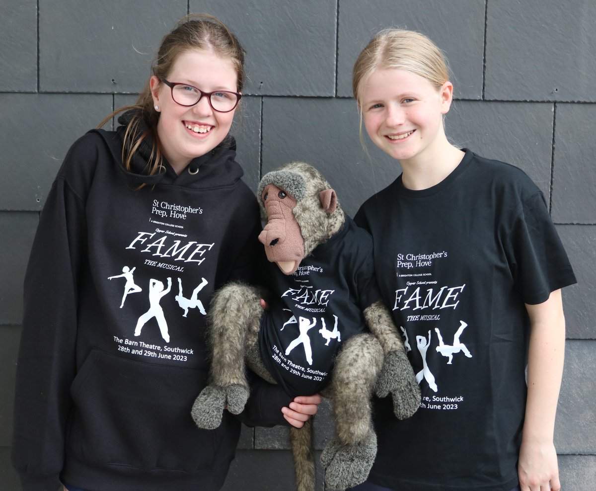 Our official merch for the Upper School play has arrived! We present #FameTheMusical at the #BarnTheatreSouthwick in June, with tickets available soon. Thanks to Richard and the team <a href="/InterSportLewes/">Intersport Lewes</a> for producing t-shirts, hoodies, and baboon-sized garments.