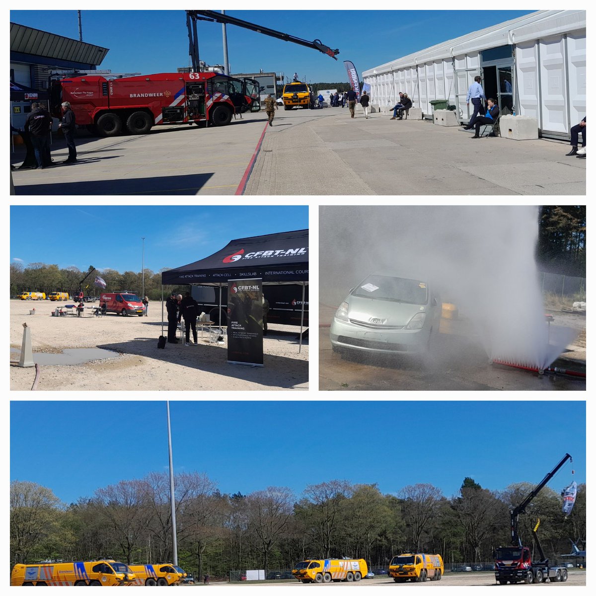 Vandaag na lange tijd was er weer een Fire experience day. 
Een bijeenkomst voor alle brandweereenheden van defensie, andere luchthavens en internationale partners. Een plek waar belangrijke innovaties en producten samenkomen.
#brandweer <a href="/kmslbotc/">KMSL - BOTC</a> <a href="/Kon_Luchtmacht/">Koninklijke Luchtmacht</a>