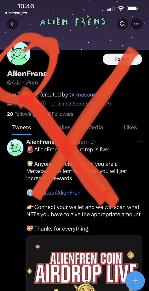 🚨🚨🚨
Fake accounts coming back.  
Report &amp; Block these losers. 

If you have any mutual frens following the twitter account, give them a heads up.  

thanks homies 💚