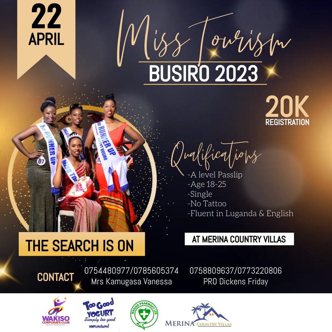 JamPartyUg's tweet photo. We are glad to partner with @Ssazabusiro and this Saturday we shall hold the search for Miss Tourism Busiro and tentatively the same day might be IDDI day, Let's embrace the Culture and norms as we cerebrate the beauty of our being. 
Come 1 come All
#MissBusiro23 
#BusiroKuNtiko https://t.co/kgEVsGvUdn