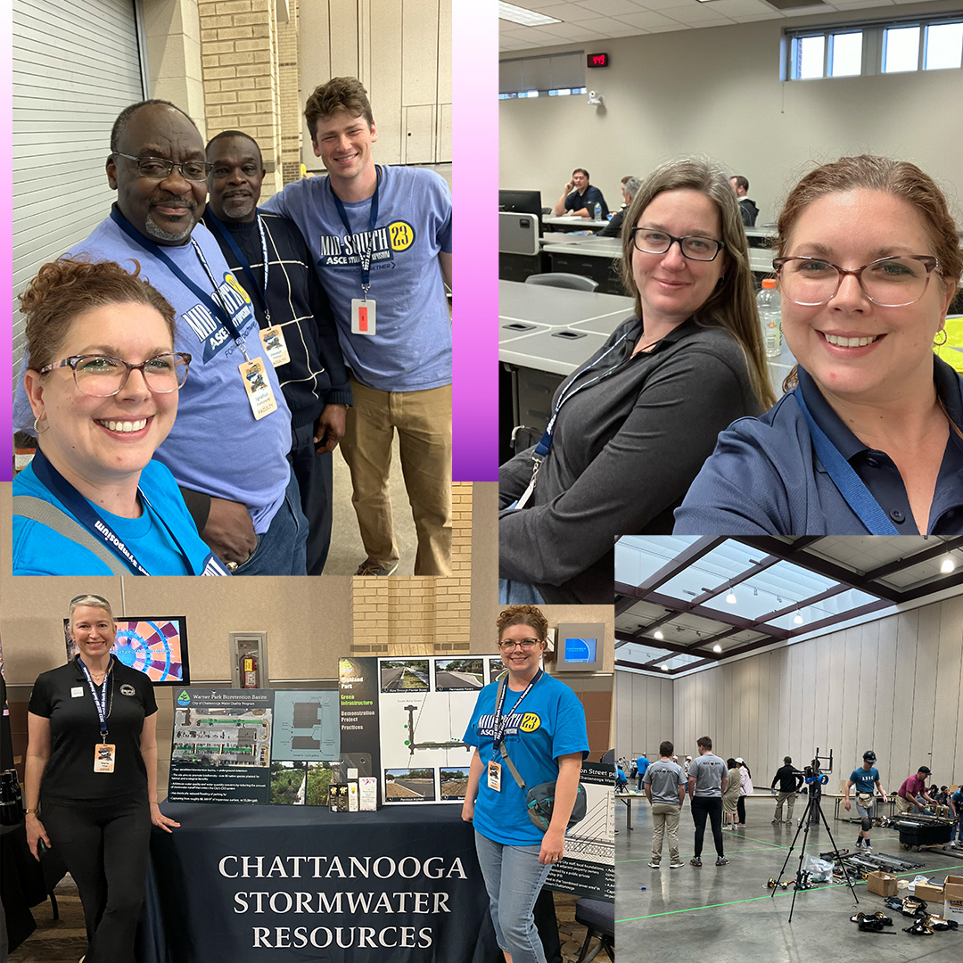 Four #CHAPublicWorks team members participated in the judging at this year's ASCE Mid-South Student Symposium. The Stormwater division representatives also presented our program to symposium attendees to raise awareness and attract future team members.
