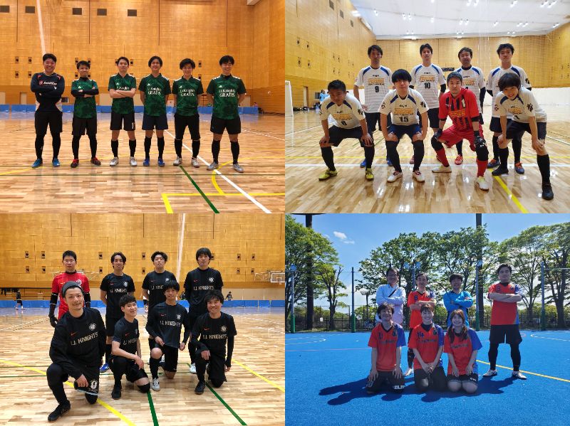 品川区フットサルリーグ開幕！
今年は4カテゴリに4チームで参加します。